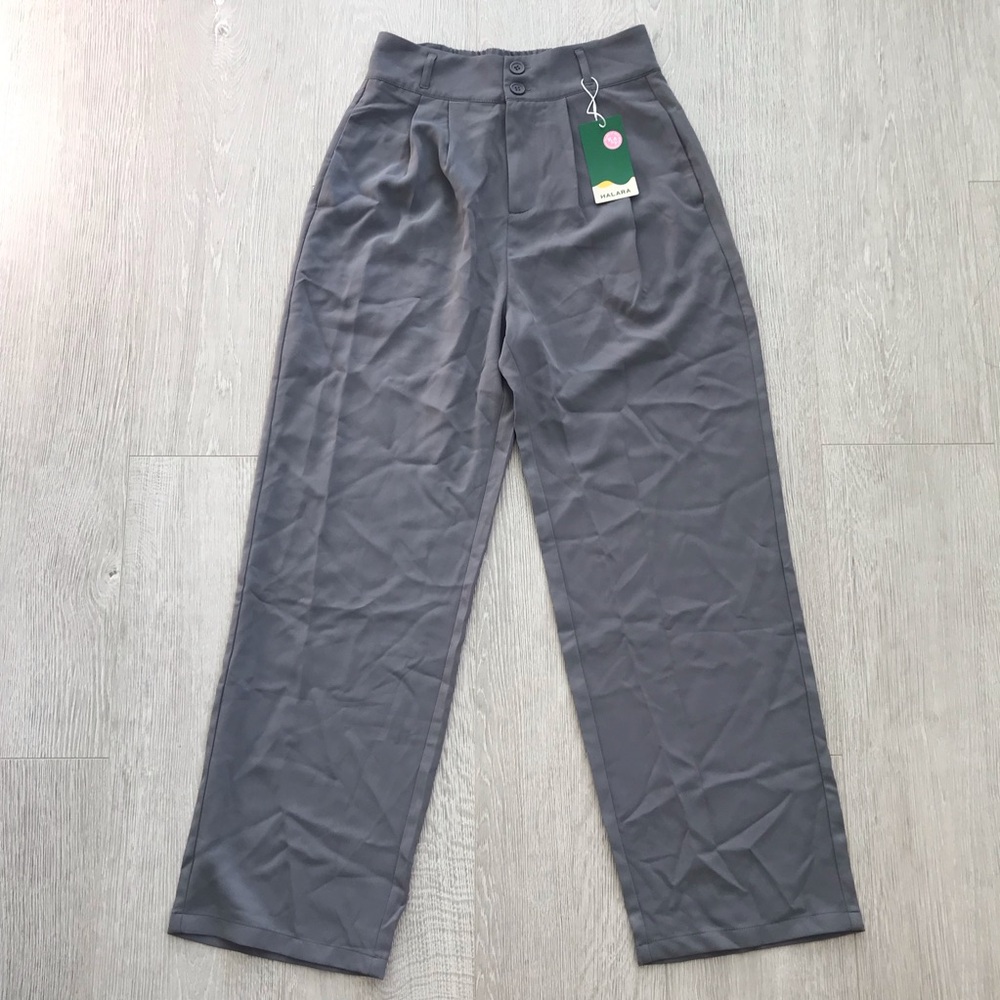 Halara Flex™ High Waisted Zipper Pocket Shirred Straight Leg Trouser Pants - Picture 7 of 14